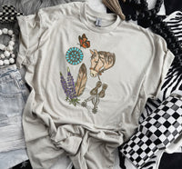 Wyoming Collage - Tan Graphic