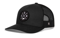 Connecticut Trucker Hat  |  Black CON X Snapback