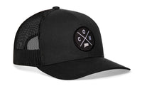 Connecticut Trucker Hat  |  Black CON X Snapback