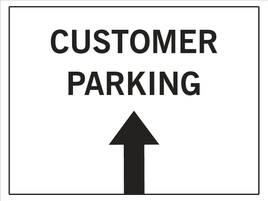 Customer Parking Arrow Up