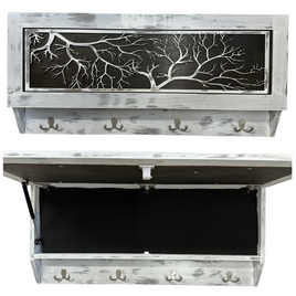 Coat Rack Hidden Gun Storage - Winter Tree