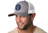 Dallas Trucker Hat  |  Gray-White DAL X Football Snapback