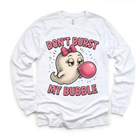 Don't Burst My Bubble Ghost Halloween Shirt - Halloween Tee
