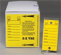 Square Corner Self-Laminating Key Tags
