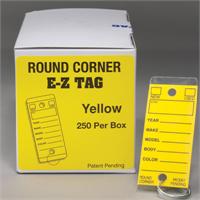 Round Corner Self-Laminating Key Tags
