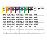 Color Stripe Key Tags
