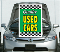Under The Hood Single Sign - Quality Used Cars (Green)