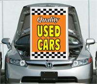 Under The Hood Single Sign - Quality Used Cars (Orange)