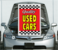 Under The Hood Single Sign - Quality Used Cars (Red)