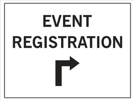 Event Registration Arrow up and Right