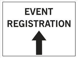 Event Registration Arrow up and Right