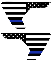 Thin Blue Line Flag Vent Decals