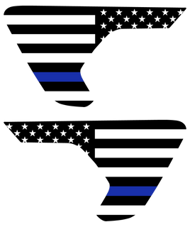 Thin Blue Line Flag Vent Decals
