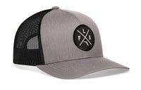 Florida Trucker Hat  |  Gray-Black FLA X Snapback