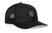Florida Trucker Hat  |  Black FLA X Snapback