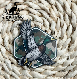 Flying Duck Hex UV Printed Leatherette Hat Patch