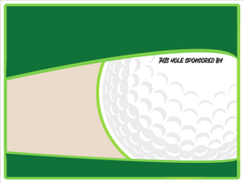 Golf Hole Sponsor Sign - Blank