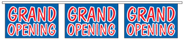 Grand Opening Pennant String - Bannerette Style