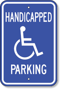 Handicapped Parking With Accessible Symbol