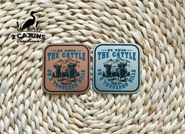 He Owns the Cattle on a Thousand Hills Psalm 50:10 Acrylic Hat Patch