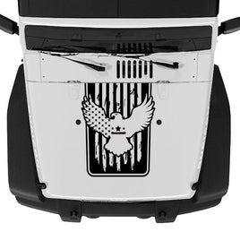 Eagle Flag Hood Blackout Graphic