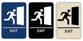 Exit Braille Signs