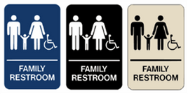 Family Restroom Signs