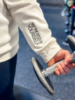 SEE THE GOOD IN ALL THINGS / SEE THE GOOD IN YOURSELF - Embroidered Elevated Fleece Crewneck -  Heather Natural w/ Black Thread