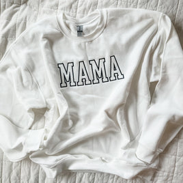 Embroidered BASIC Fleece - MAMA - Outline