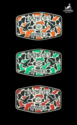 If It Flies Acrylic Hat Patch - 3 Colors Available