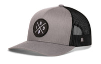 Indiana Trucker Hat  |  Gray-Black IND X Snapback