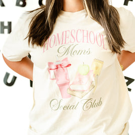 Homeschool Moms Social Club - Comfort Colors Tee