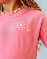 You Belong Here - Smiley and Supplies (pf&b) - YOUTH Comfort Colors Tee