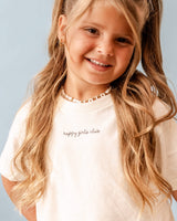 Happy Girls Club (center & b) - Natural Child Tee