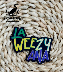 La Weezy Ana UV Printed Mardi Gras Hat Patch
