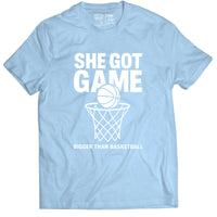 She Got Game - T-Shirt - Light Blue