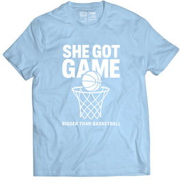 She Got Game - T-Shirt - Light Blue