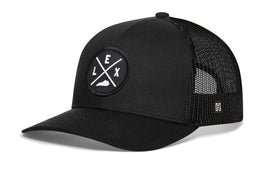 Lexington Trucker Hat  |  Black LEX X Snapback
