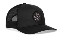 Los Angeles Trucker Hat  |  Black LAX X Snapback