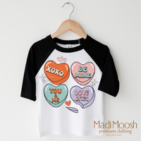XOXO Candy Hearts Valentine Shirt - Valentine Tee