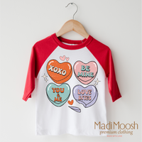 XOXO Candy Hearts Valentine Shirt - Valentine Tee