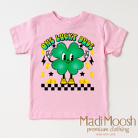 One Lucky Dude Retro St. Patrick's Day  Shirt - Kids St Patrick's Day Tee