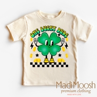 One Lucky Dude Retro St. Patrick's Day  Shirt - Kids St Patrick's Day Tee