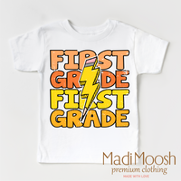 First Grade Lightning Bolt Shirt - School Shirt
