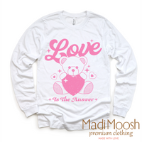 Love Is The Answer Valentine's Day Shirt - Valentine Tee