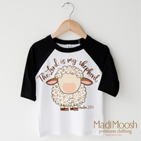 The Lord Is My Shepard Psalm 23:1 Shirt - Kids Easter Tee