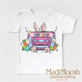 Hip Hop Easter Bunny Shirt - Kids Retro Easter Tee