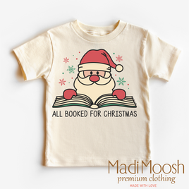 All Booked Santa Christmas Shirt - Christmas Tee