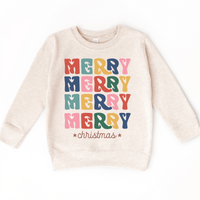 Boho Merry Merry Merry Christmas Shirt -  Long Sleeve Tees & Sweatshirts