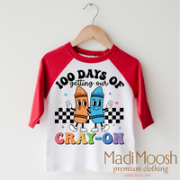 100 Days Of Getting Your Cray-On School Shirt - School Tee